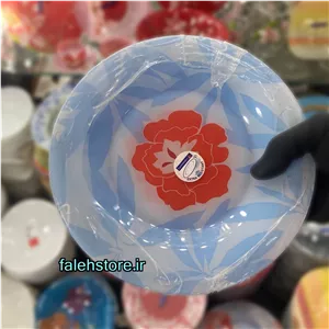 پیش دستی لومینارک فرانسه طرح پیونی آبی 6 عددی