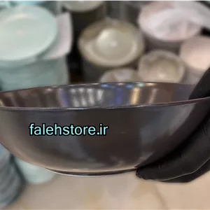 کاسه سالاد گود سرامیکی استون ور ذغالی مات رومز 1 عددی
