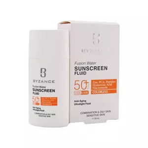 فلوئید ضد آفتاب فیوژن واتر SPF50 بیزانس مناسب پوست چرب و مختلط 50 میلی لیتر