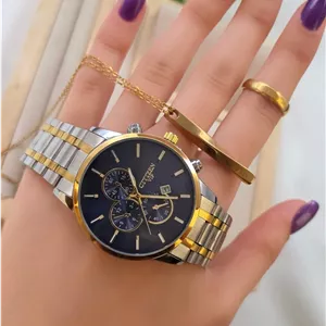 ست گردنبند مردانه و ساعت CITIZEN کد ۲۲۱۰۵۰