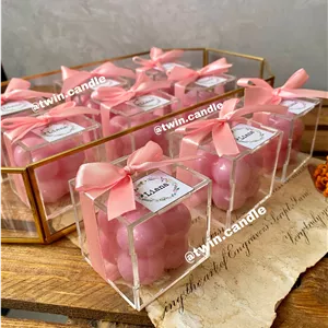 گیفت شمع روبیک صورتی