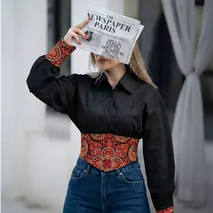 شومیز سوزندوزی Bella