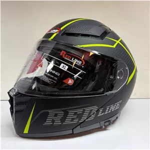 کلاه کاسکت فک متحرک Redline 960 | مشکی فوسفوری