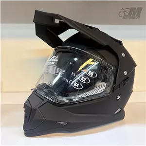 کلاه کاسکت اندرو رپیدو مدل Rapido Spyde Dual عینک‌دار و طلق‌دار مشکی مات