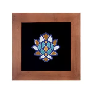 کاشی اکسیر معرق طرح  گل 4 شاه عباسی