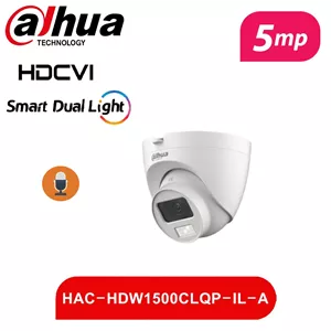دوربین مداربسته داهوا HAC-HDW1500CLQP-IL-A-S2 (5 مگاپیکسل دید در شب رنگی Smart Dual Lightمیکروفن)