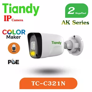 دوربین بالت AK تحت شبکه 2 مگاپیکسل TC-C321N برند تیاندی  دید در شب رنگیمیکروفن