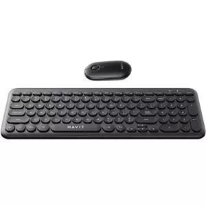 کیبورد و ماوس بی‌سیم HAVIT مدل KB254GCM - مشکی