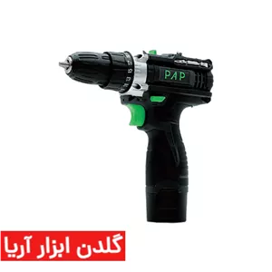 دریل شارژی 12 ولت لیتیوم 2 دور تک باتری پی ای پی مدل CD-1201