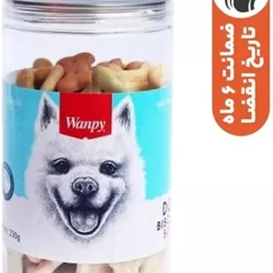 تشویقی سگ ونپی مدل DOG BISCUITS BONE وزن 230 گرم