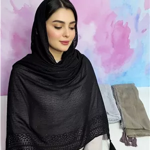 شال کنفی حاشیه نگین تور وارداتی ساخت کشور ترکیه جنس اصلی
