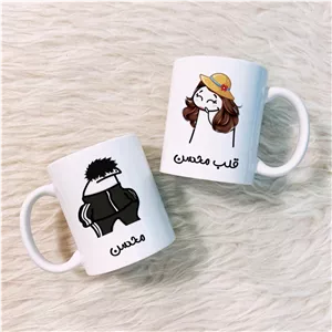 لیوان ست طرح محسن و قلب محسن