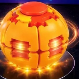 اسپینر بال چراغدار با LED مدل توپ چرخشی و ‌تاشو ضد استرس| Decompression Spinning Ball