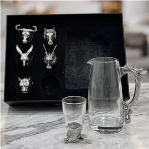 شات‌ و‌ پارچ متوسط سیلور براق کد 614