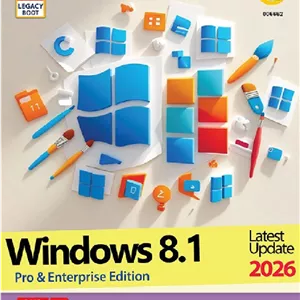 ویندوز Windows 8.1 Latest Update 2026 Pro&Enterprise گردو