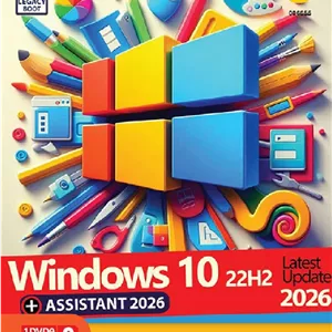 ویندوز Windows 10 22H2 Update 2026 + Assistant 64bit گردو