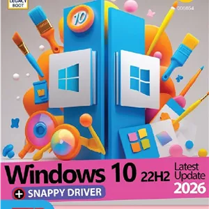 ویندوز Windows 10 22H2 Update 2026 UEFI+ Snappy Driver گردو