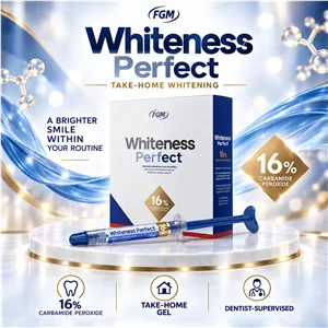 کیت بلیچینگ خانگی FGM Whiteness Perfect کارباماید پروکساید 16% تاریخ 2027 04 