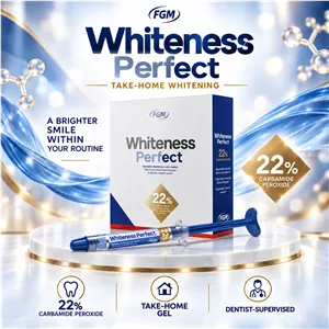 کیت بلیچینگ خانگی FGM Whiteness Perfect کارباماید پروکساید ۲۲٪ تاریخ 2027 04 
