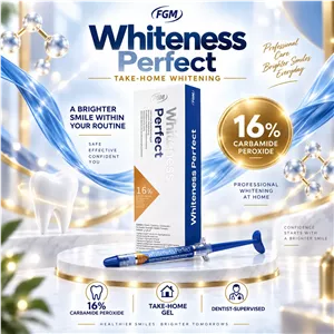 سرنگ تکی ژل بلیچینیگ FGM Whiteness Perfect کارباماید پروکساید 16% تاریخ 2027 04