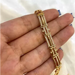 دستبند زنانه ژوپینگ نگین دار