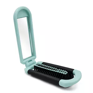 برس مو مسافرتی تاشو آینه‌دار مدل Pocket Mirror Brush