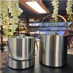 سطل یخ استیل زد زنگ بزرگ