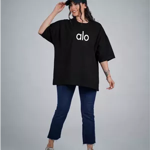 تیشرت باکسی پنبه آلو alo