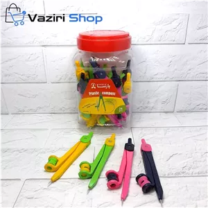 پرگار پلاستیکی رنگی پارسا