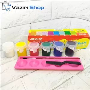 گواش 6 رنگ پیوسته آریا