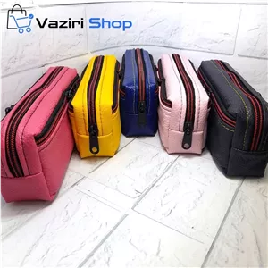 جامدادی 3 زیپ چرمی زیبا و دانشجویی