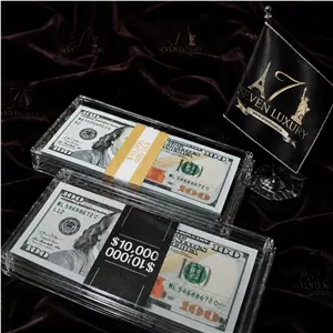 اسکناس تزئینی و دکوری صددلارسینمایی سٍــون لوکساری با قاب اسکناس 💵 | SevenLuxury $100 Cinematic Prop Bundle