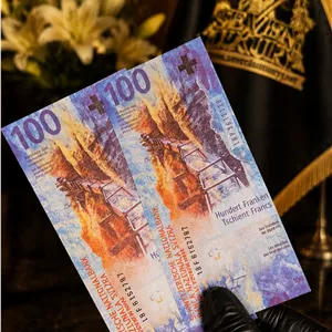 اسکناس تزئینی و دکوری ۱۰۰ فرانک سوئیس