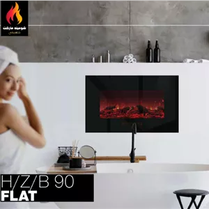 شومینه برقی مدرن هوشمند دیواری شومینه مارکت مدل 2026 سایز 90