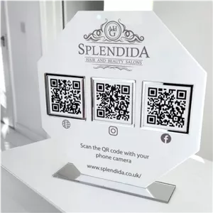 استند کیو آرکد پلکسی شش ضلعی مدل st120