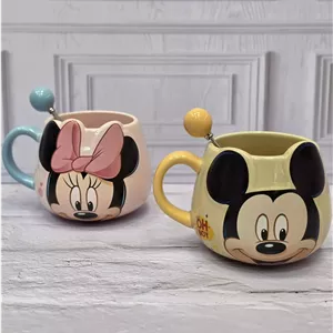 ماگ دیزنی سرامیکی میکی و مینی موس (Disney) - نارنجی