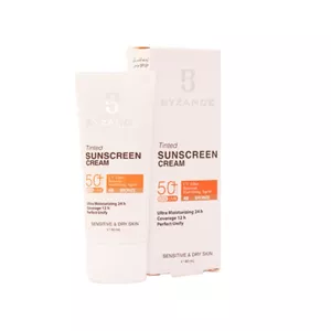 کرم ضد آفتاب SPF 50 بیزانس مناسب پوست های خشک و حساس حجم 40 میلی لیتر