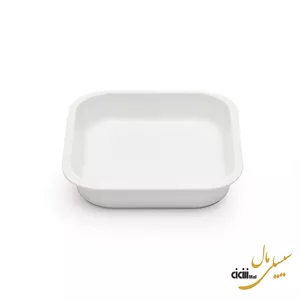 تابه چینی زرین ایران لازانیا مربع سفید