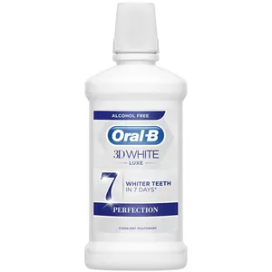 دهانشویه سفیدکننده اورال بی تری دی وایت Oral B 3D White حجم 500 میلی لیتر
