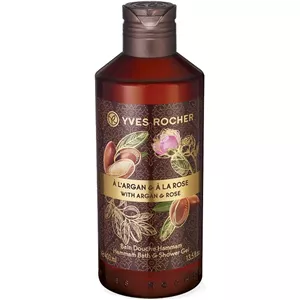 ژل دوش آرگان و گل رز ایوروشه Yves Rocher Argan Rose حجم 400 میلی لیتر