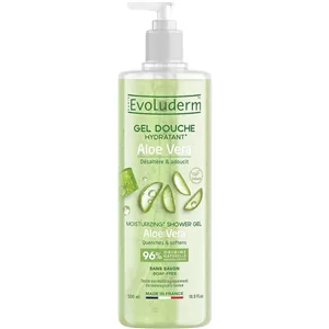 ژل دوش آلوئه ورای اولودرم Evoluderm Aloe Vera حجم 500 میلی لیتر
