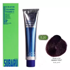 رنگ مو سوبارو شماره 5.20 رنگ شرابی متوسط حجم 120میلی لیتر