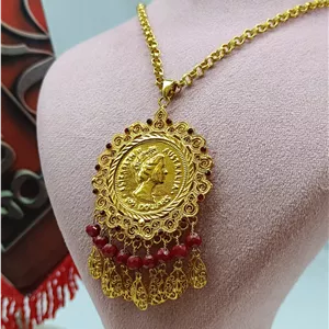 پلاک الیزابت P104/عروسی/طرح طلا/لاکچری/دستساز
