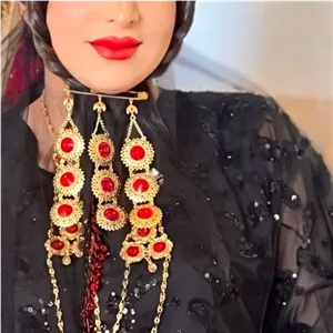 سنجاق زیر گلو رزا/عروسی/طرح طلا/بدلیجات روح گندم