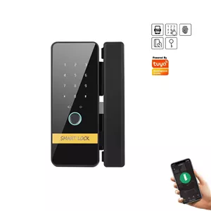 قفل شیشه سکوریت اثرانگشتی -کارتی -رمزی وموبایلی GL02