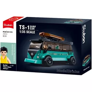 لگو ساختنی مینی ون سبز FAMOUS CAR کد B1191 تعداد قطعات276