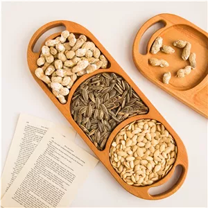 اردو خوری سه خانه دو دسته چوب گردو برند نیم وود nimwood 