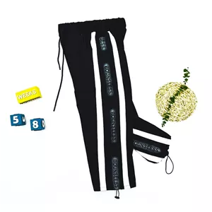 شلوار بگ بچه گانه مشکی پارچه گلکسی سایز 10 تا 12 سال
