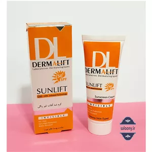 ضد آفتاب درمالیفت بی‌رنگ مناسب پوست چرب با SPF 50