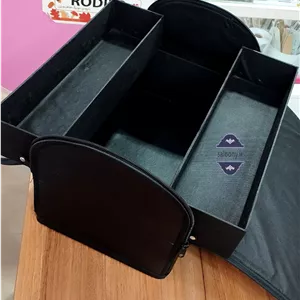 کیف لوازم کاشت ناخن و کاشت مژه سایز بزرگ(2طبقه) طبقه بندی شده 